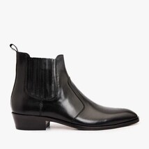 The Sorhag Black Leather Dress Men Boot image 7
