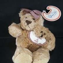 Mommy and Me Brown Teddy Bear Baby Plush Stuffed Animal March Of dimes M... - £13.32 GBP