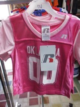 NWT 2024 LICENSED University of Oklahoma Sooners Pink Jersey 2T 3T 4T 5T 6T 4037 - £21.64 GBP