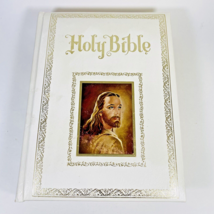White 1978 Holy Bible King James Version Red Letter Edition Regency Vintage - £19.67 GBP