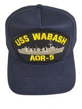USS Wabash AOR-5 Ship HAT - Navy Blue - Veteran Owned Business - £18.37 GBP