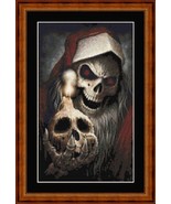 SKELETON SANTA -  pdf  cross stitch chart. Original Artist Unknown - $12.00