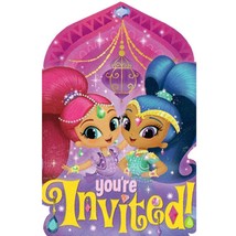 Shimmer &amp; Shine Save The Date Invitations Birthday Party Supplies 8 Per ... - £4.11 GBP