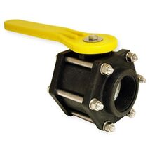 Apache 49030010 Full Port Bolted Polypropylene Ball Valve, Black, 2" - $76.84
