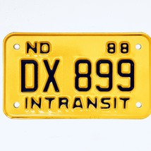 1988 United States North Dakota INTRANSIT Special License Plate DX 899 - $18.91 CAD
