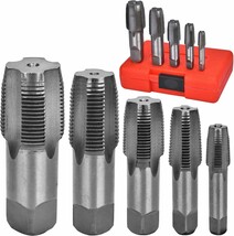 Professional 5 Piece Npt Pipe Tap Set, Carbon Steel Npt Thread Forming T... - $33.92