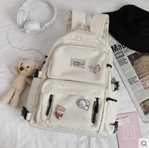 Fashion Backpack Waterproof Nylon For Women Laptop Ladies Cute Female Rucksack K - £38.33 GBP