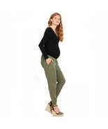 Jessica Simpson Under Belly Tencel Straight Leg Maternity Crop Pants Siz... - $35.08 CAD
