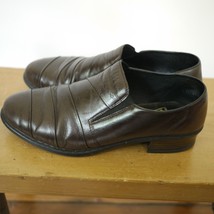 RIEKER German Antistress Brown Leather Euro Comfort Walking Office Shoes 7 37.5 - £29.53 GBP