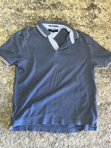 Tommy Hilfiger Men&#39;s Large Blue Short Sleeve Polo. - £9.32 GBP