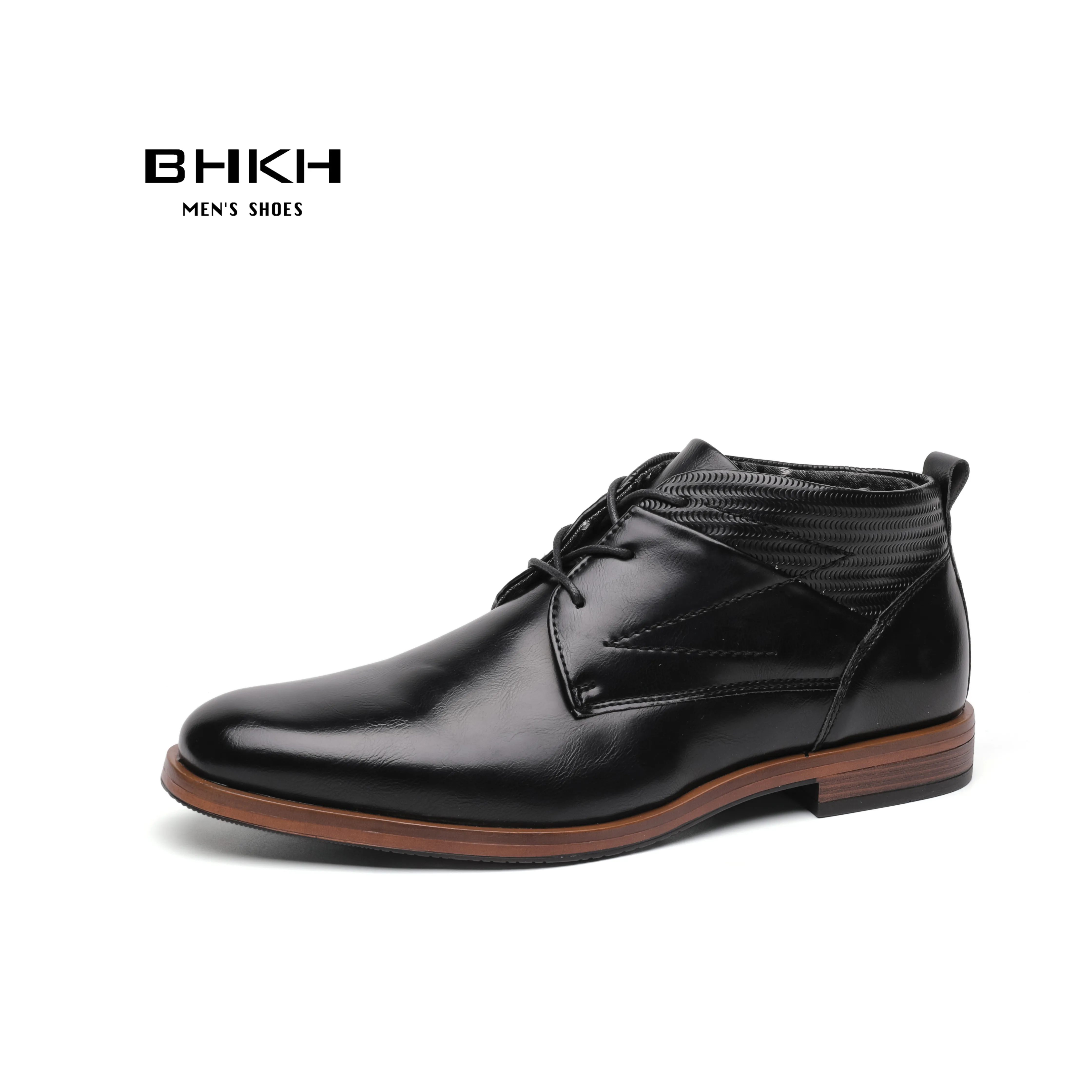 Autumn/ Winter Men Boots Lace-up Ankle Boots Formal Business Dress Boots Work Of - £57.82 GBP