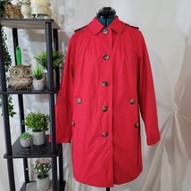 Boden Red Cotton Trench Coat - Size 10R - £58.40 GBP