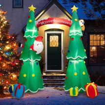 10&#39; Tall Inflatable Christmas Arch w/ LEDs &amp; Built-in Air Blower - $165.99