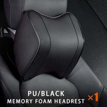 Car Neck Headrest Pillow Rest Head Support Cushion Car Breathable Memory Foam Sl - £34.74 GBP