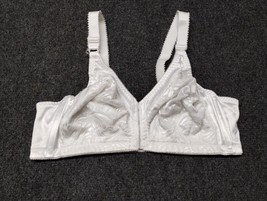 Bali Bra Women 38B White Double Support Front Closure Wire Free 1003 - £10.94 GBP