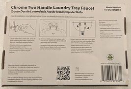 Homewerks Worldwide 16U42WNCHB Chrome Two Handle Laundry Tray Faucet image 10