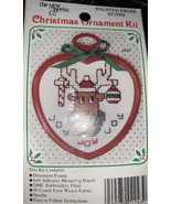 Berlin Reindeer Joy Joy Joy Ornament Counted Cross Stitch Kit - Heart Frame - $7.80