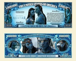 Avatar Pandora Collectible Pack of 5 Novelty Funny Money 1 Million Dolla... - £5.25 GBP
