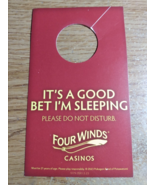 ITS A GOOD BET I&#39;M SLEEPING DO NOT DISTURB  2 sided Sign door hanger kno... - £1.30 GBP