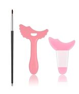3Pcs Pink Silicone Eyeliner Stencils &amp; Brushes Reusable Makeup Tools - $4.75 CAD