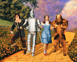 The Wizard Of Oz 16x20 Canvas Giclee iconic Judy Garland Scarecrow Tin M... - £55.87 GBP
