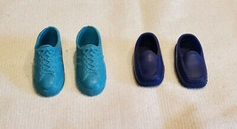 Vintage Barbie &quot;Ken&quot; Finishing Touches Royal Blue Tennis Shoes &amp; Rubber Loafers - £7.74 GBP