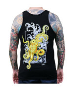 Black Market Art Tank Top Crawl Japanese Tattoo Style Octopus Sea Shirt ... - $25.95