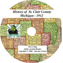 1912 History &amp; Genealogy of St. Clair County Michigan - £4.63 GBP
