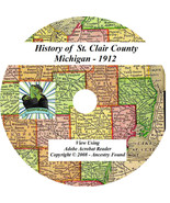 1912 History &amp; Genealogy of St. Clair County Michigan - £4.59 GBP