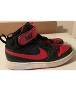 Nike Court Borough Mid 2 GS Bred Retro Black/Red 6.5 Y CD7782-003 School... - $25.30 CAD