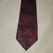Tie Necktie Kangaroo 54&quot; Polyester Australian Tie Company Burgundy Blue - $12.99
