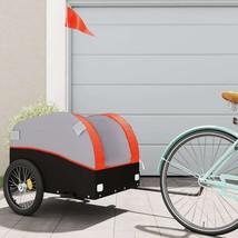Bike Trailer Black and Orange 99.2 lb Iron - €125,58 EUR