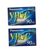 *2* NEW Panasonic TC-30 VHS-C Compact Blank Camcorder Video Cassette Tap... - £19.14 GBP