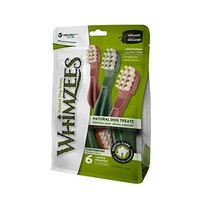 Whimzees Natural Dental Dog Treats, Large Toothbrush Star, 6 Pieces  - £22.41 GBP