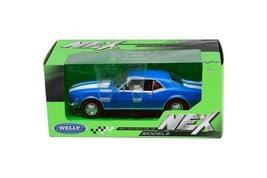 1968 Chevy Camaro Z28 WITH BOX 1/24 Diecast Model by Welly - BLUE - £24.89 GBP