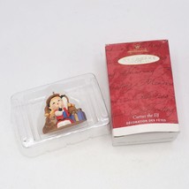 2001 Hallmark Curious The Elf In Santa&#39;s Bag Mini Christmas Ornament - £7.89 GBP