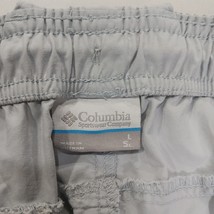 Columbia Women’s Light Gray Elastic Waist Drawstring Shorts Size L (32×6) image 3