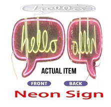 ?HELLO Large ➕? NEON LIGHT Wall Decor Night Party LAMP USB Power ?BUY NOW‼️ - $901.96 MXN
