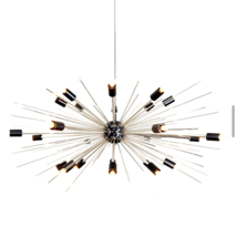 Mid Century Beautiful Chrome Finish sputnik chandelier 24 arm urchin Brass light - £264.75 GBP