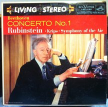 Artur Rubinstein Beethoven Piano Concerto No 1 Vinyl Record [Vinyl] Artur Rubins - £34.84 GBP