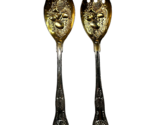 Set Two pieces Flatware Salad pasta FORK AND SERVING SPOON tropical Them... - $16.75