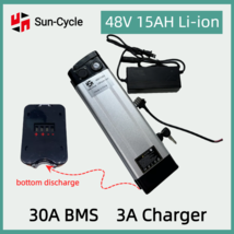 48V 15Ah 1000W Ebike Case Batteries Lithium Ion Charger Electric Bicycle 30A BMS - £163.38 GBP+