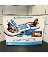 Swimline Game Station Inflatable Seats Table Cup Holders &amp; Cards New in Box - £30.46 GBP