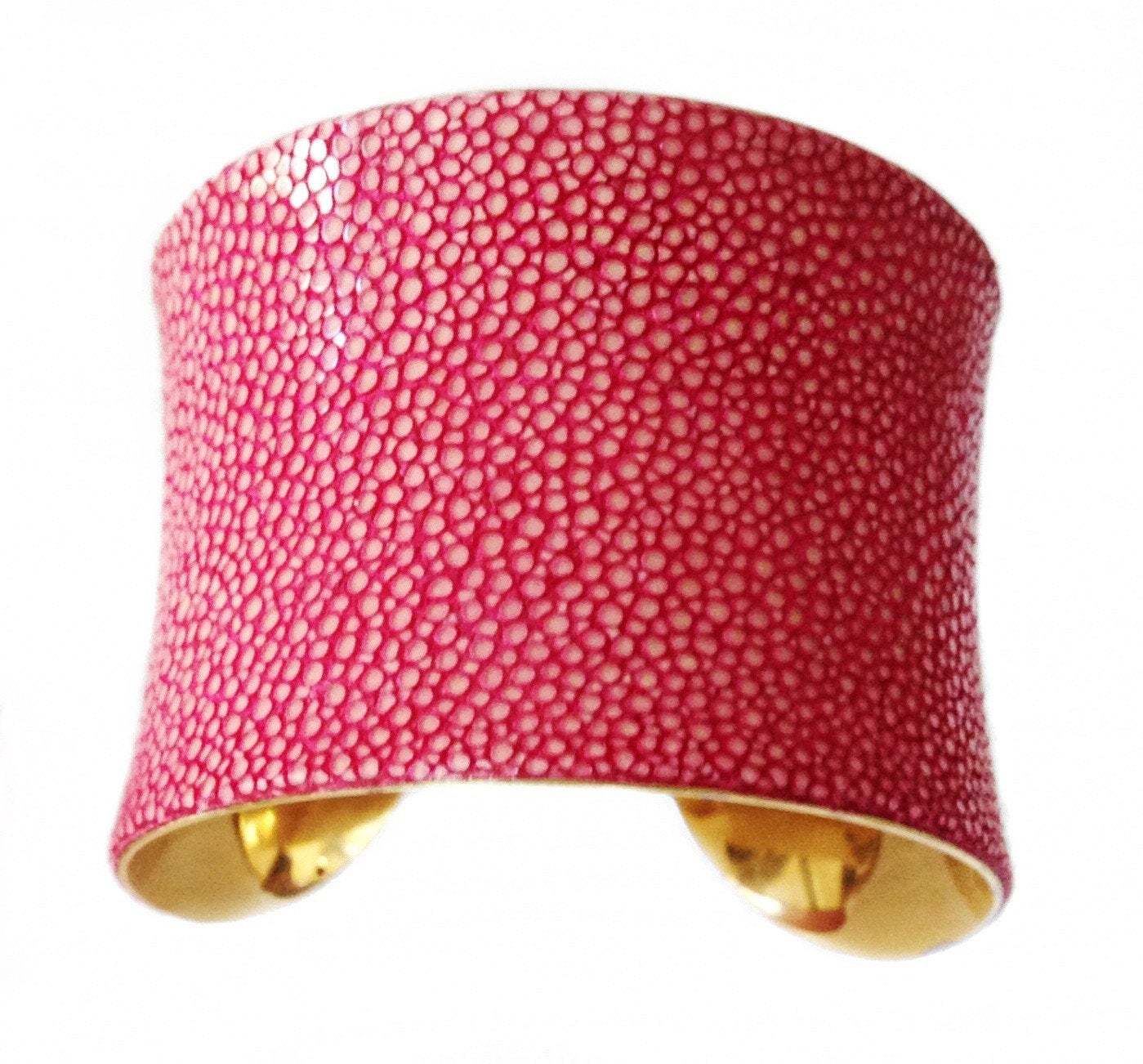 Pink Polished Stingray Cuff  Bracelet - by UNEARTHED - $75.00