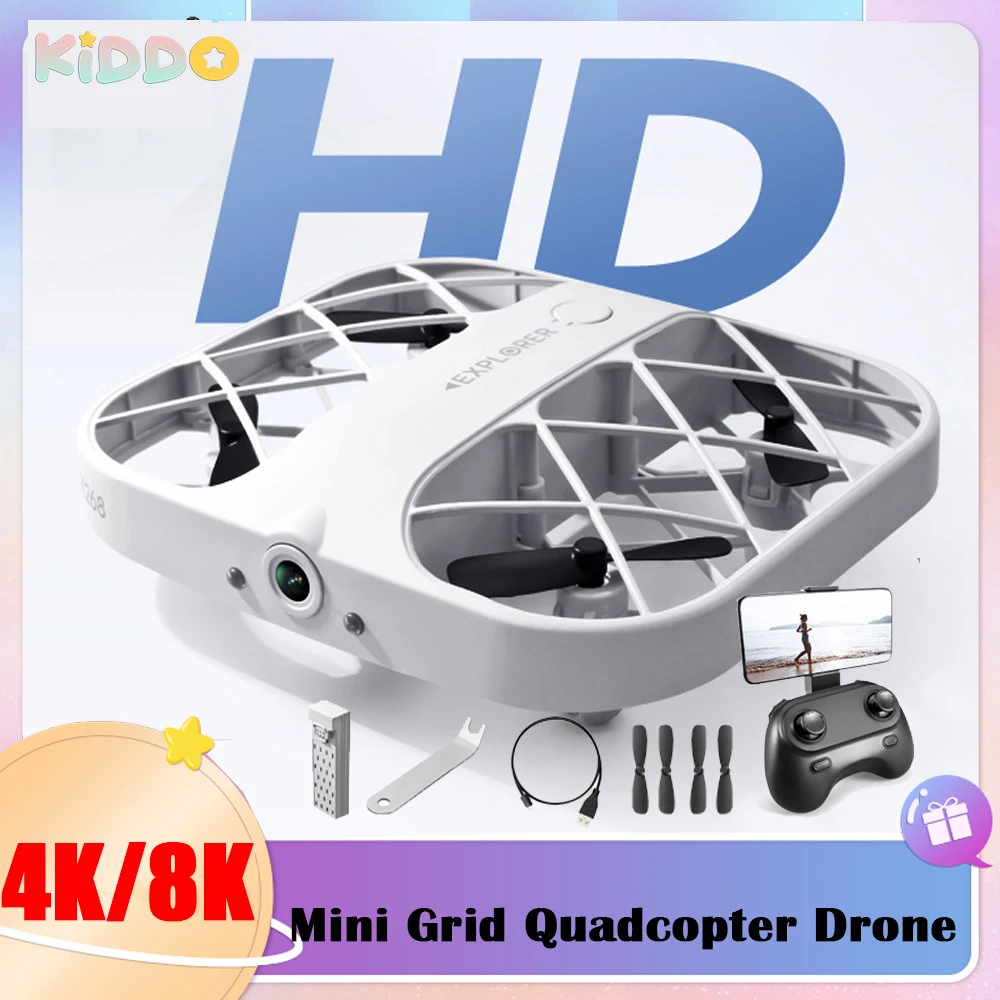 RC Drone Mini Grid Quadcopter JJRC H107 with 4K WIFI Camera 4CH Helicopter T - £36.85 GBP+