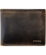 Fossil Men&#39;s Leather Bifold Wallet with Flip ID Window for Men - $1,905.24 MXN