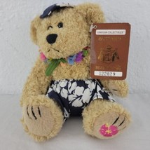 Bear Hawaiian Passport Collectibles Hawaii Keikiokekai 8&quot; Teddy Plush EVC - £7.92 GBP