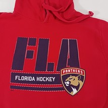 Mill Tex Hockey Florida Panthers Men's Red Hoodie Sweatshirt Size Large Chest 46 image 3