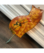 Cat Older Folk Art Metal Wall Hanging with Hook use for Keys, Potholder ... - $21.80 CAD