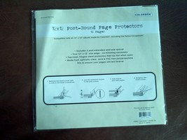 COLORBOK 12 X 12 POST- BOUND PAGE PROTECTORS 10 PAGES # 16664 - $21.00